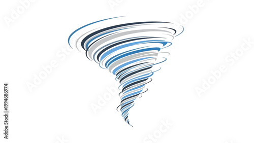 Abstract Tornado Vortex Swirling Motion Graphic