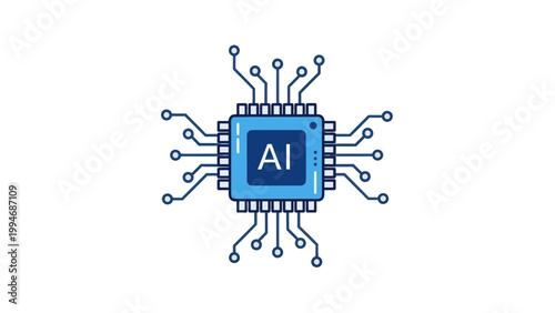 AI Microprocessor Circuit Design Isolated