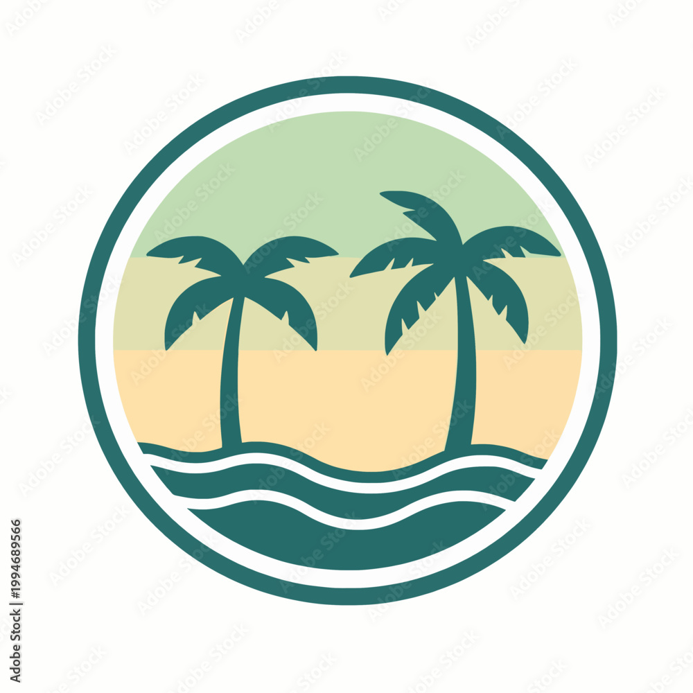 Fototapeta premium Florida Travel State Badges and Emblems Collection: Retro Vintage Vector Illustration of Coastal Geography and Destination Seals