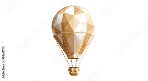 Golden Hot Air Balloon Ride Travel.