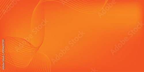 Vector abstract background with dynamic orange waves