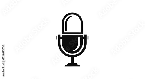 Microphone Icon Sound Recording Device.