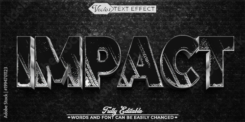  Powerful Impact Force Explosion Typography Vector Fully Editable Smart Object Text Effect