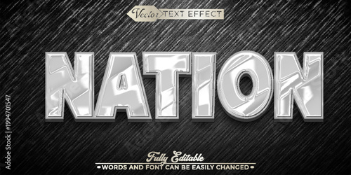  United Nation National Identity Typography Vector Fully Editable Smart Object Text Effect