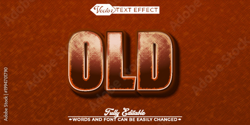  Vintage Old Antique Weathered Typography Vector Fully Editable Smart Object Text Effect