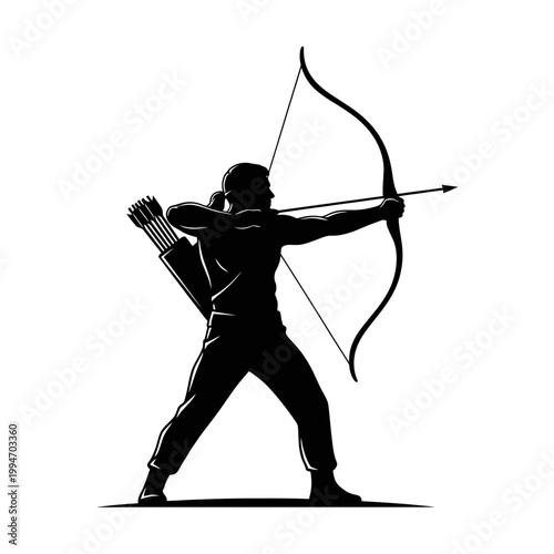 Person holding a bow and arrow.