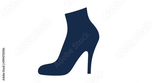 Slika na platnu High Heeled Womens Fashion Boot.