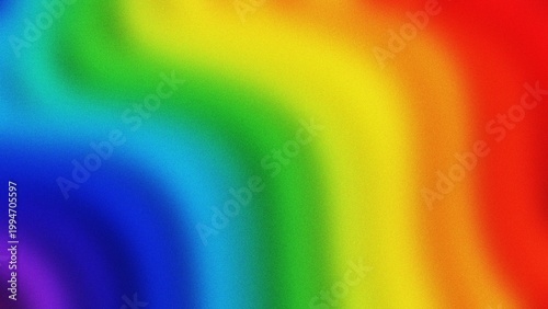 Cuadro en lienzo Vibrant rainbow gradient flowing smoothly during Pride Month celebrations with s