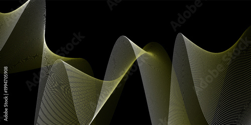Vector blended lines or waves background with gradient colors eps10