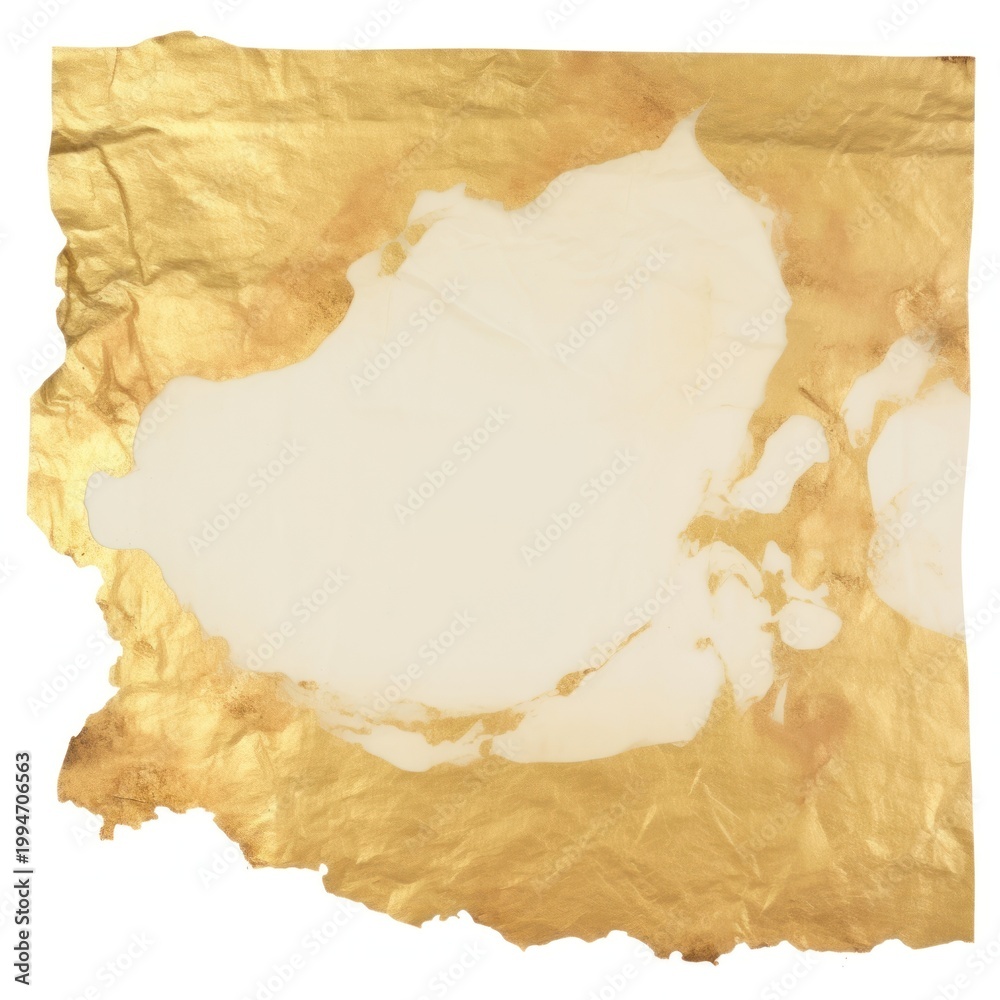 Fototapeta premium Gold marble ripped paper backgrounds white background rectangle.