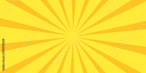 yellow rays background pop art