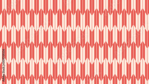 交互な矢絣のパターン　矢羽根模様　縁起の良い和柄　和風の背景装飾イラスト　日本の伝統文様