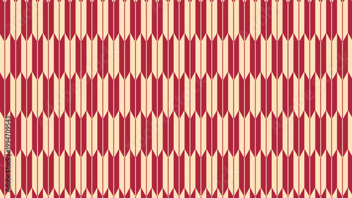 シンプルな矢絣のパターン　矢羽根模様　縁起の良い和柄　和風の背景装飾イラスト　日本の伝統文様