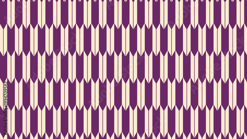 シンプルな矢絣のパターン　矢羽根模様　縁起の良い和柄　和風の背景装飾イラスト　日本の伝統文様