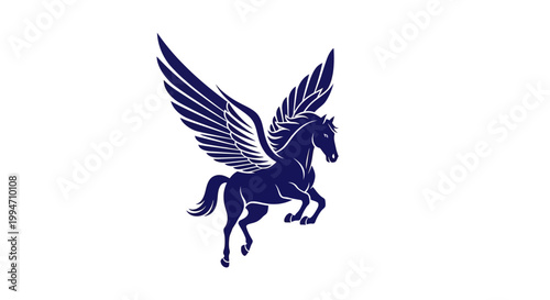 Pegasus Horse with Wings Flying.