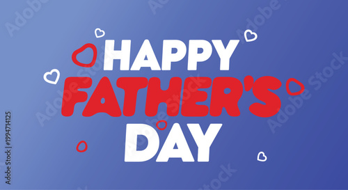 Celebrating father's day with a cheerful and colorful design