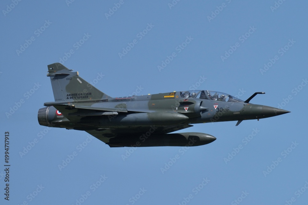 Obraz premium Mirage 2000D Français vue coté