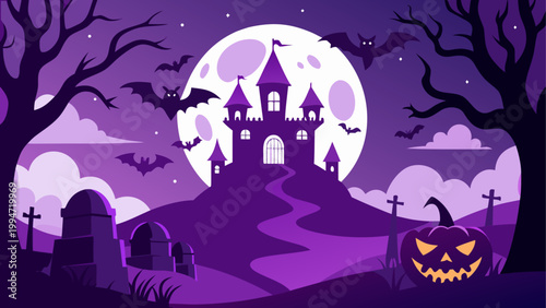 Creepy ghostly figure emerging from a dark forest at night