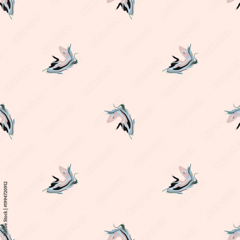 Fototapeta premium Seamless Abstract Geometric Motif Pattern for Summer Digital Textile Print and Summer Fashion Design