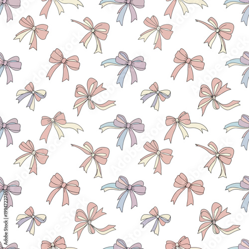 Hand Drawn Butterfly Repeat Pattern Vector Design