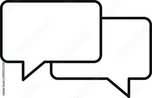 Set of chat and talk icon. Help desk and communication design. Speech bubble and messaging symbols. Online conversation and talk sign.