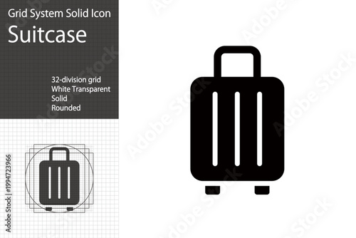 Simple icon for suitcases and travel bags