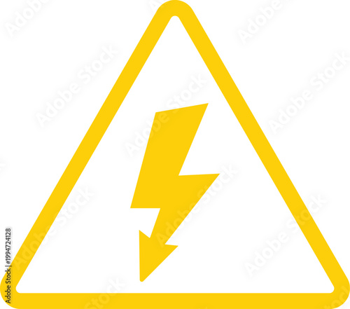 High Voltage Warning Icon Set. Electrical shock and danger symbols. Safety signs. Electrical substation and warning design. Power hazard and lightning bolt
