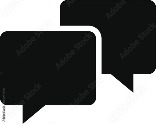 Set of chat and talk icon. Help desk and communication design. Speech bubble and messaging symbols. Online conversation and talk sign.