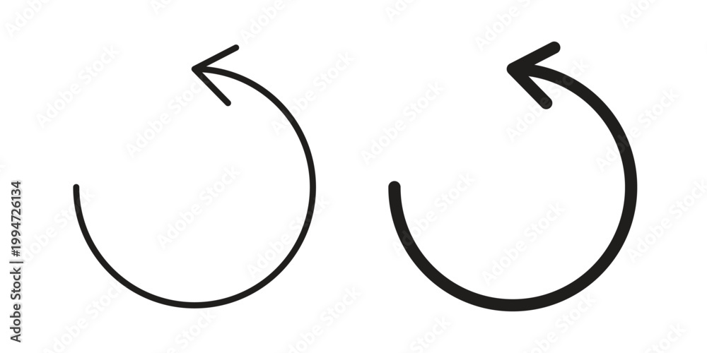 Obraz premium Undo icon graphic vectors for website design