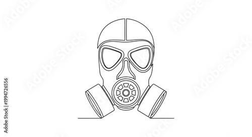 Gas Mask Protection Safety Equipment.