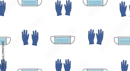 Medical Face Masks and Gloves.