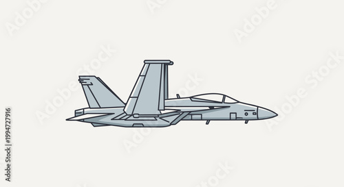 Fighter Jet Military Aircraft Plane.