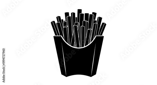 French fries in a container.