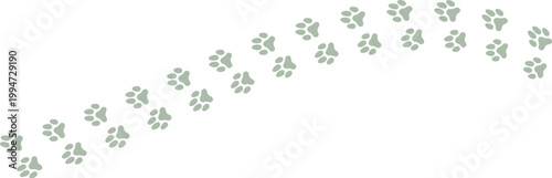 Animal footprints icon set forming creative shapes including heart and patterns on white background. Variety of paw and bird tracks ideal for wildlife themes, nature design.