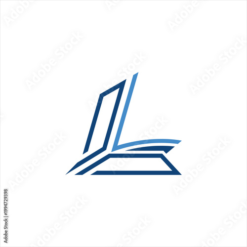 Abstract book logo design on white