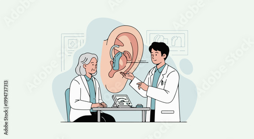 Medical consultation for hearing aid fitting
