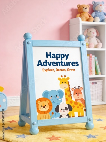 Kids room frame mockup