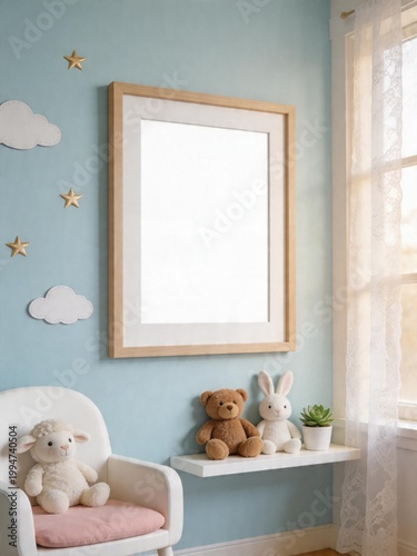 Kids room frame mockup