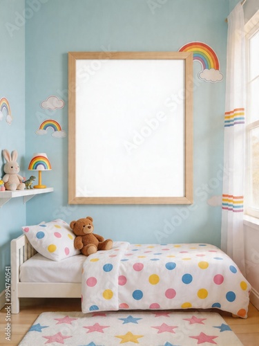 Kids room frame mockup