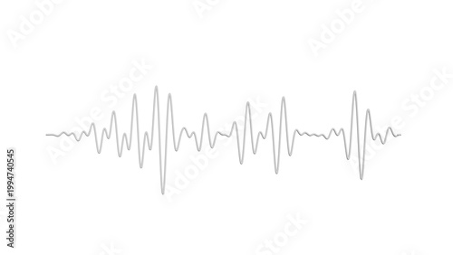Minimal Sound Wave on Black Background