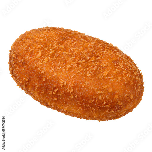 japanese curry bread, kare pan isolated on transparent background, extracted, png file