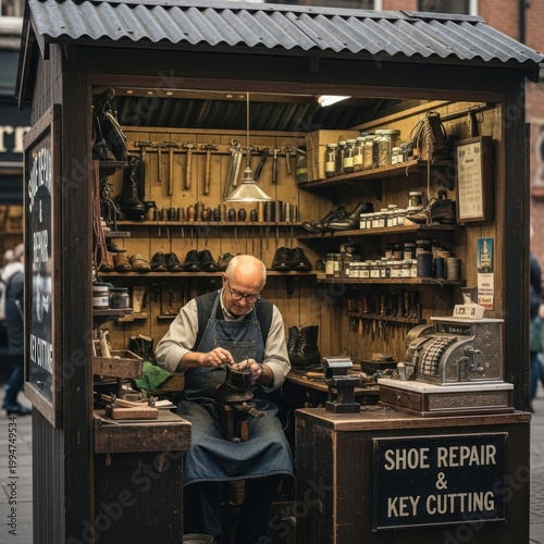 An old Hispanic man and a young woman create retro art by a factory window in this sunlit workshop