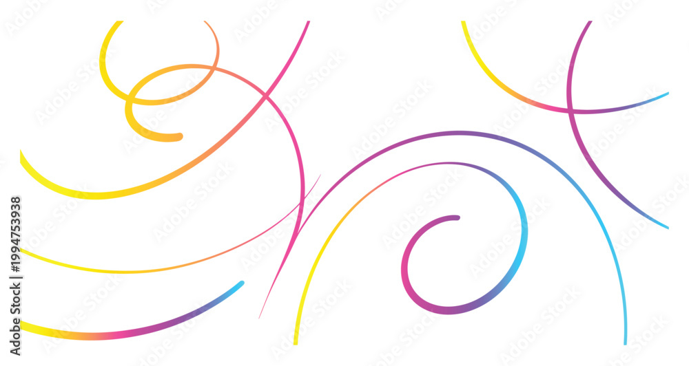 Obraz premium Abstract colorful floral background with decorative circles and flowing artistic design