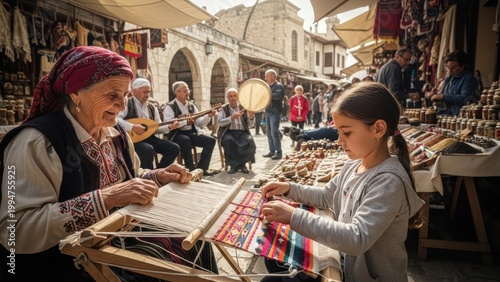 Young women shopping in a store with friends enjoying food cafe lifestyle smiling customers in retail market