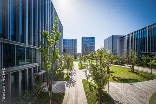 Serene Modern Architecture Embracing Nature in Urban Landscape