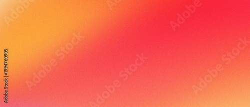 Foto Vibrant orange and red gradient background with soft grainy texture, warm sunset color transition for digital marketing, abstract blurred mesh backdrop for modern web design and social media