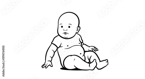 An adorable little newborn baby with a cute smiling face and an expression of pure innocence sits in a studio, capturing the joy of childhood