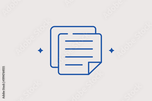 Stack of papers line icon for documentation and administrative tasks. Systematic vector illustration for archive management and legal file storage.