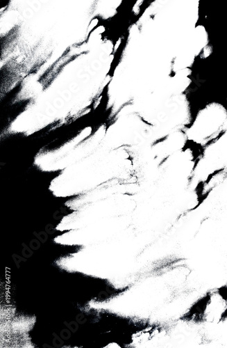 Abstract grunge black ink paint distressed texture rips tears and rust transparent crumpled industrial overlay background