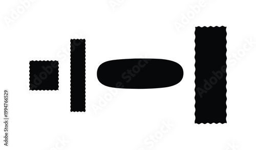 Abstract black and white geometric shapes, minimalist design elements, modern art concept, vector illustration, simple and clean lines, artistic composition.